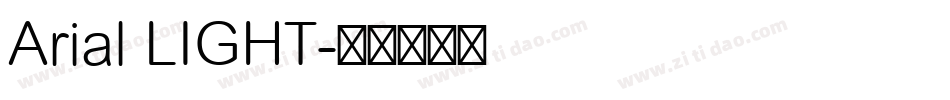 Arial LIGHT字体转换
